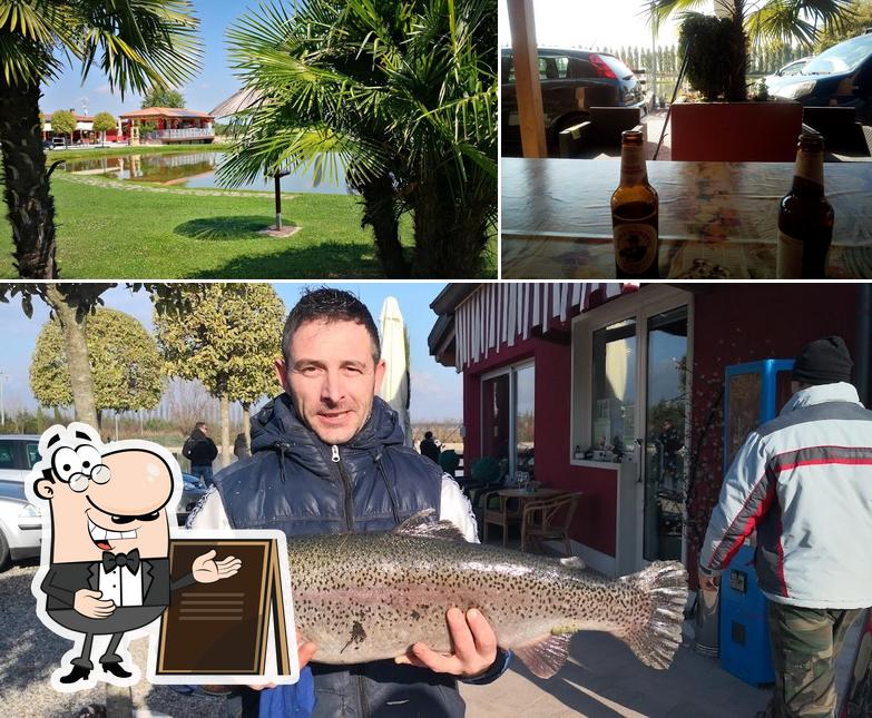 La immagine della esterno e birra di Pesca sportiva dalla Maria