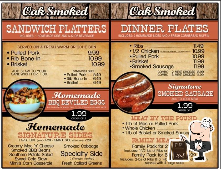 Blackburn's BBQ, 169 5th Eloise St in Eagle Lake Restaurant menu and