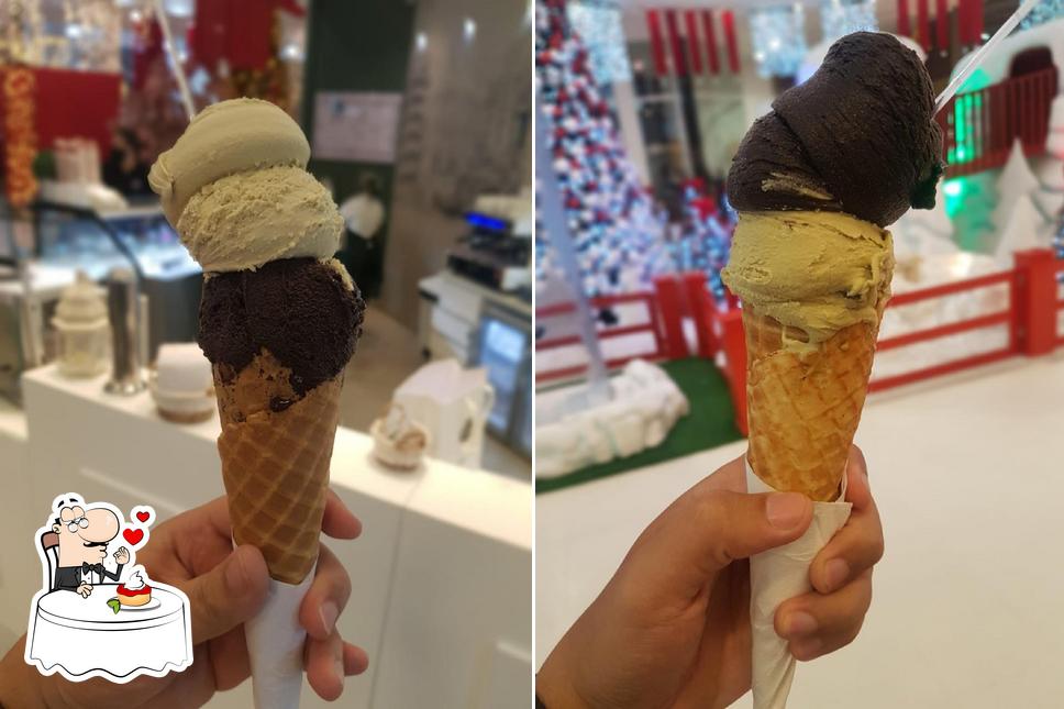 Gelato Borelli - Shopping Uberaba serve uma variedade de sobremesas