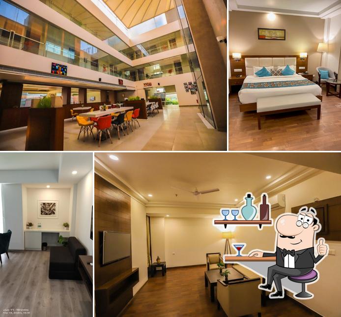 The interior of Krishna Valley Wellness Resort Vrindavan