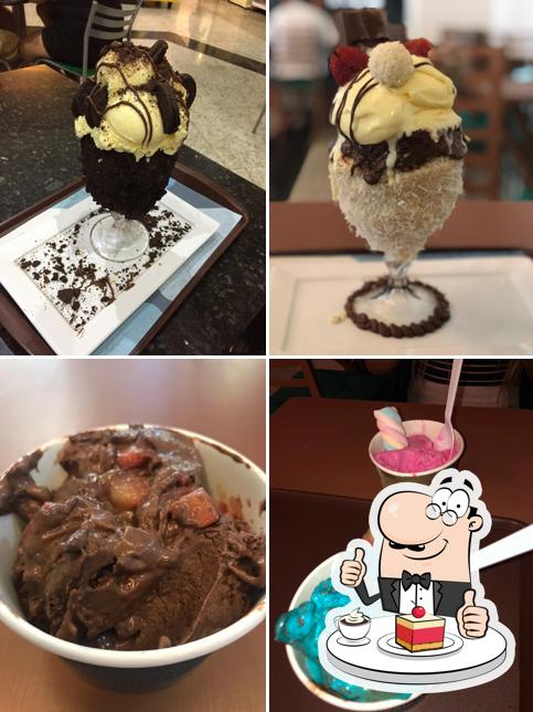 Não esqueça de experimentar uma sobremesa no Stonia Ice Creamland - Águas Claras