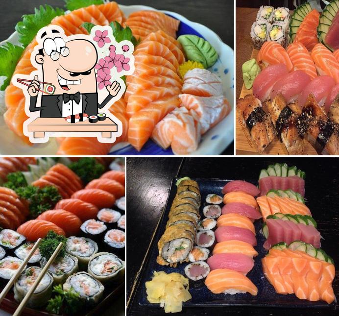 Try out various sushi options