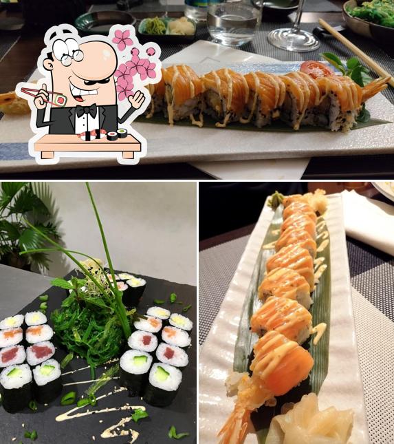 Scegli le diverse opzioni di sushi