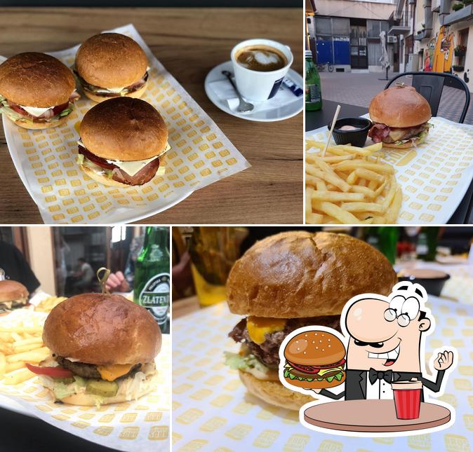 Probiert einen Burger bei Bros' Burgers & Bar