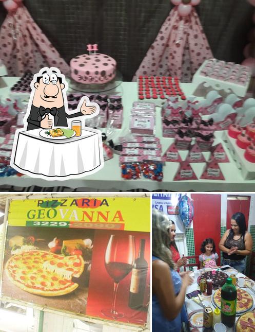 Comida em Pizzaria Geovanna