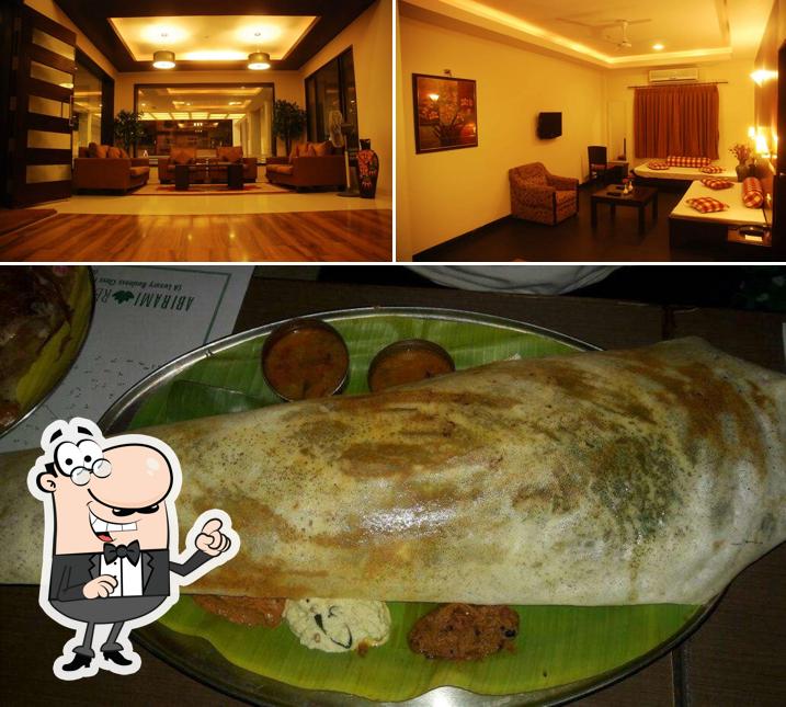 Among different things one can find interior and food at Madhuram Multicuisine Veg Restaurant