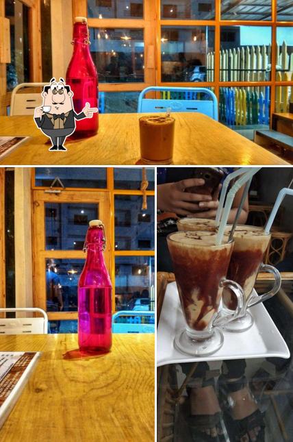 Enjoy a beverage at Cafe 96K