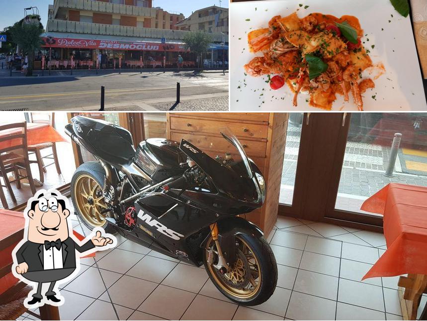 Questa è la foto che mostra la interni e cibo di Dolce Vita Ristorante