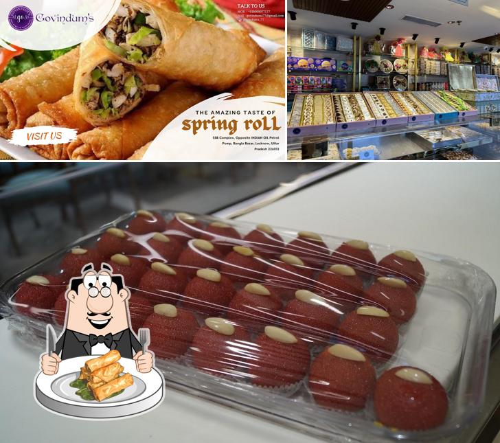 Spring rolls at Govindums Sweet, Restaurant & Banquet