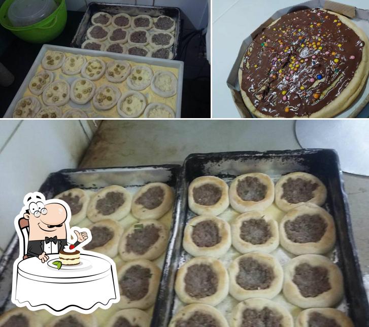 pizzaria sabor candango oferece uma escolha de pratos doces