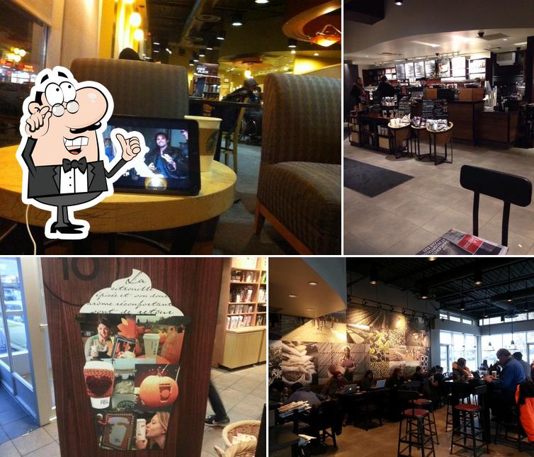 L'intérieur de Starbucks