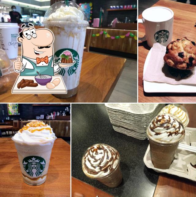 Starbucks offers a range of sweet dishes