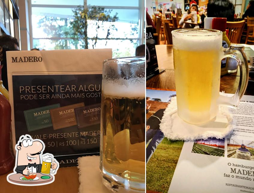 Madero Steak House Pátio Batel offerece uma opção de cervejas