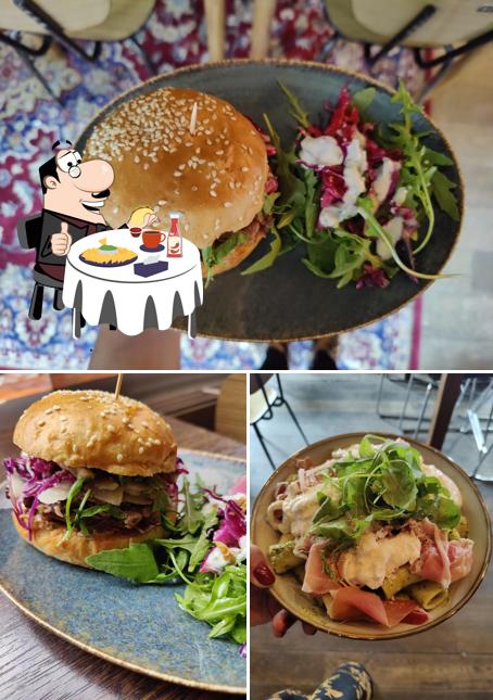 Get a burger at Pepouz Café