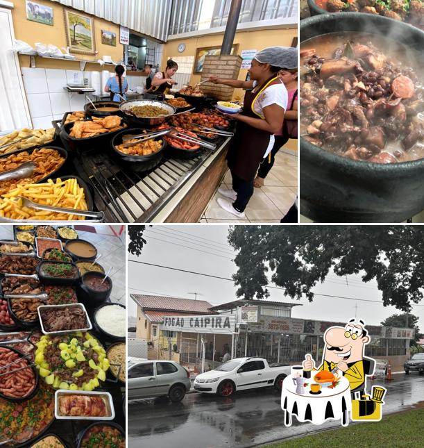 Comida em Fogão Caipira