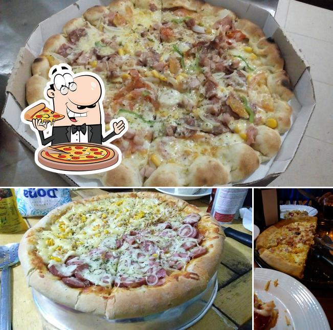 Escolha pizza no Pizzaria Sabor BH