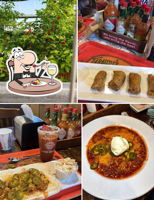 TABASCO Restaurant 1868, LA329 in Avery Island Restaurant menu and