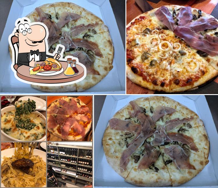 Try out pizza at La Buca