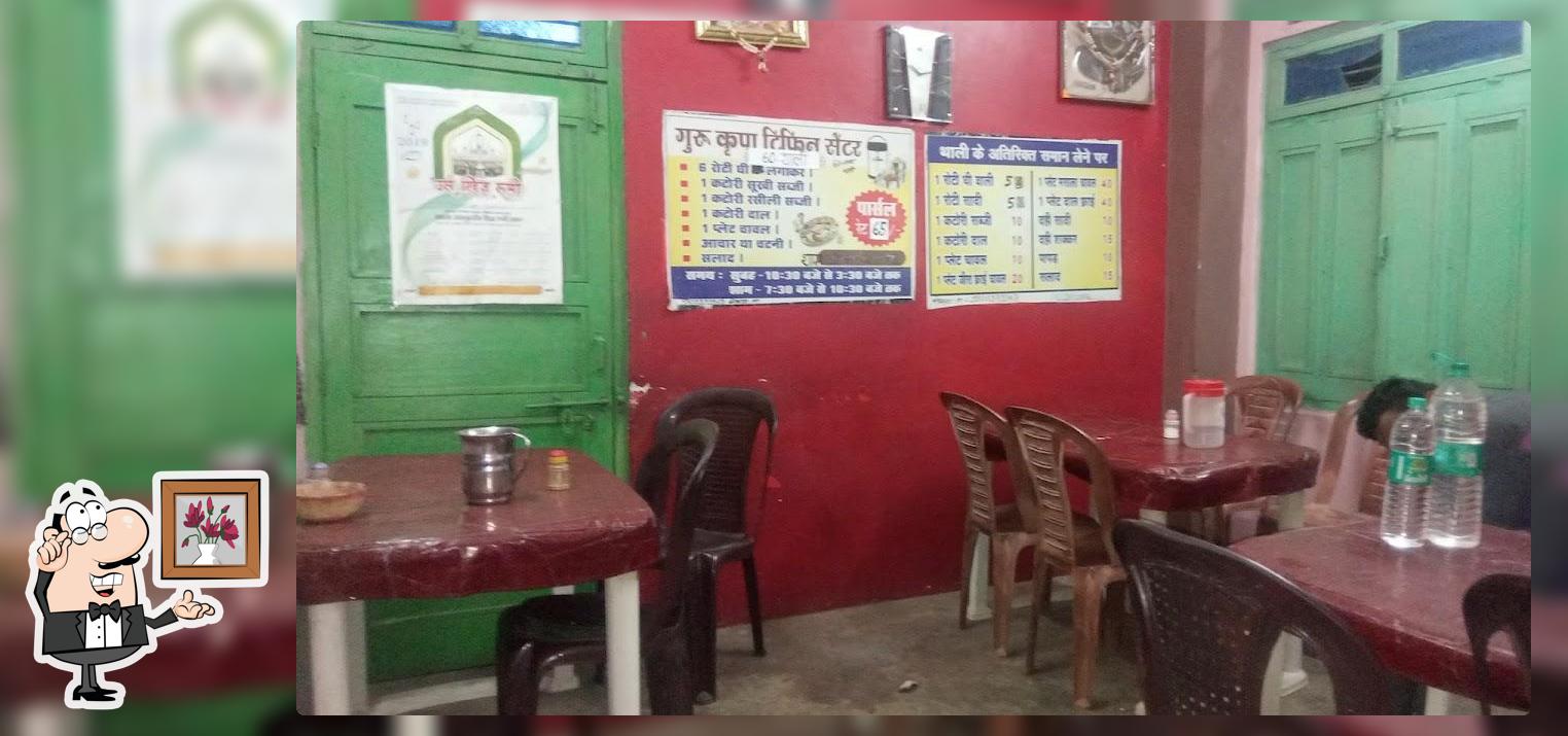 The interior of Guru kripa restaurent
