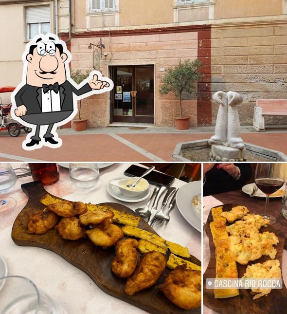 Tra le varie cose da Cascina Rio Rocca si possono trovare la interni e cibo