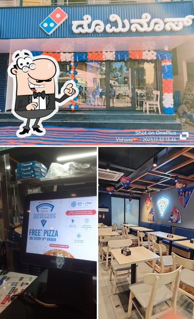 The interior of Domino's Pizza Devikere Rd, Sirsi