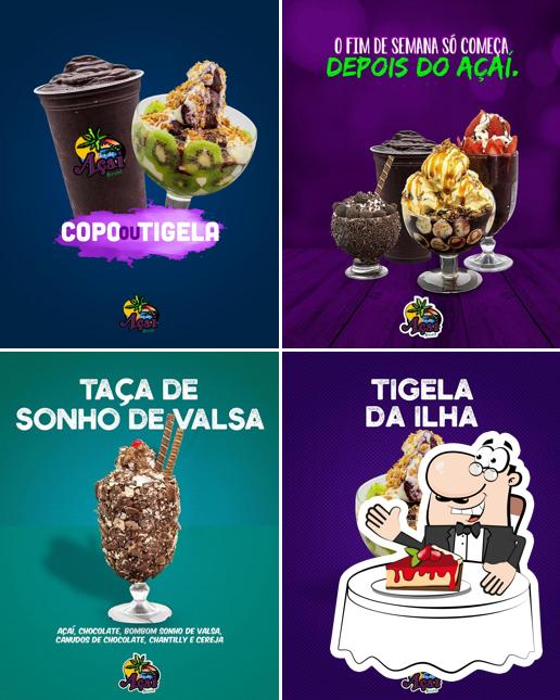 Ilha Do Açaí provê uma variedade de pratos doces