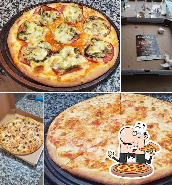 A Pizza Tafa Hallall, vous pouvez prendre des pizzas