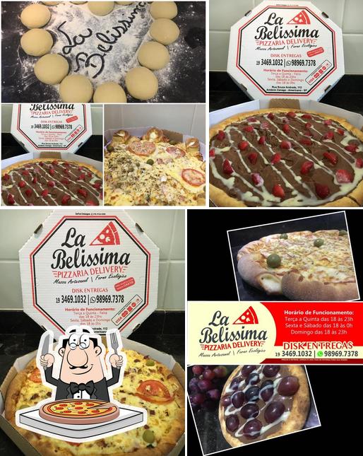No Pizzaria La Belissima, você pode degustar pizza