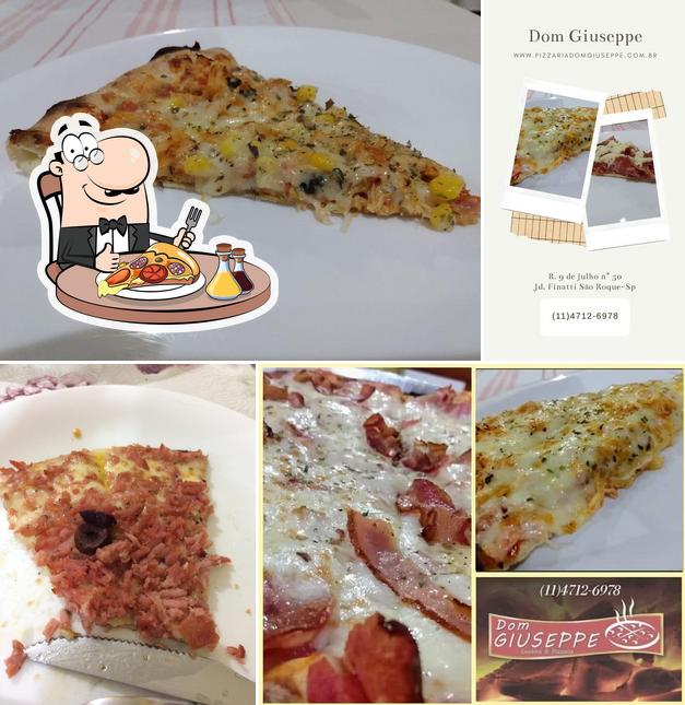 Escolha pizza no Dom Giuseppe Pizzaria