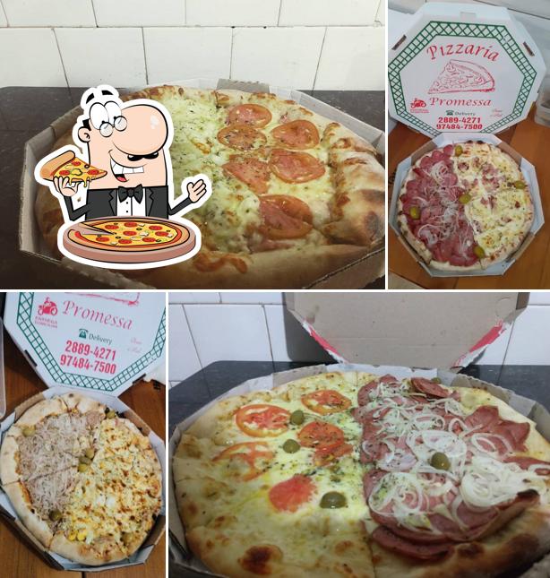 Experimente pizza no Pizzaria Promessa