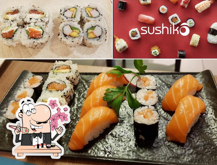 Scegli le diverse opzioni di sushi