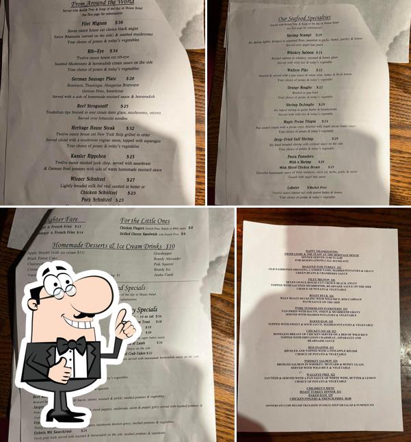 Heritage House, Harvard Restaurant menu, prices and reviews