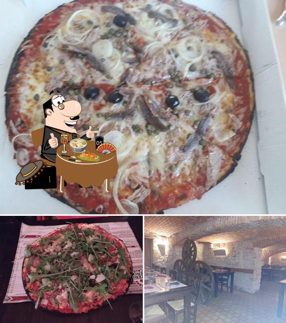 Voici la photo affichant la nourriture et intérieur sur Pizzeria Leeroy