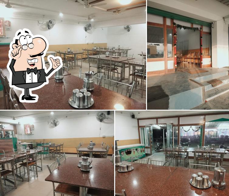 The interior of Hotel High class vegetarian restaurant