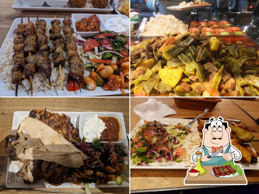 Meat dishes are served at Tarsusi - anatolian street food