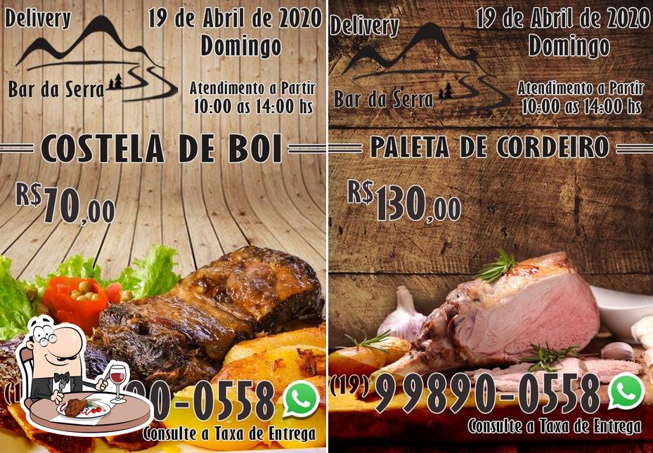 Experimente refeições de carne no Bar da Serra
