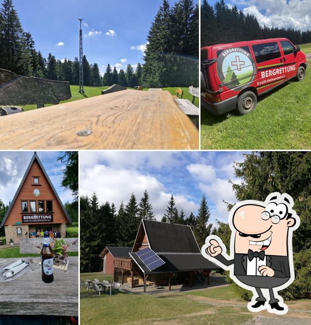 Hütten der Bergrettung "Am Sperrhügel"