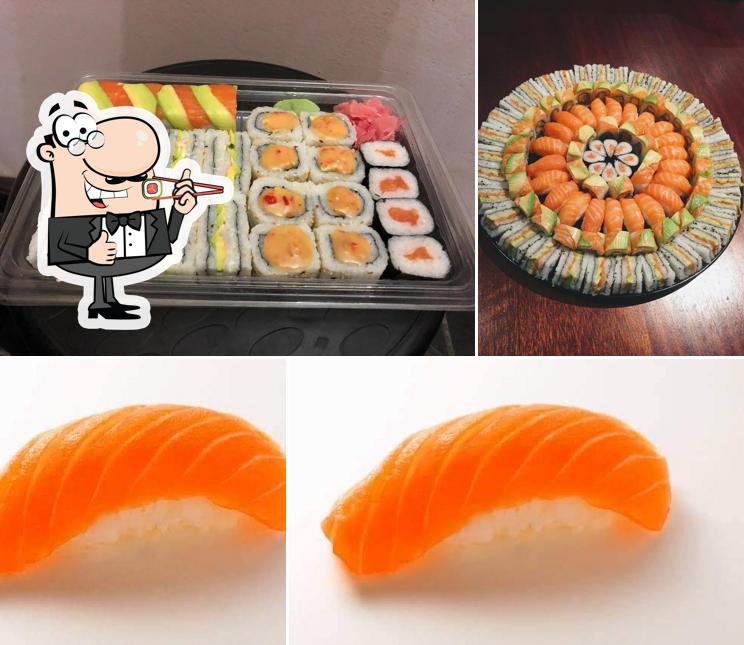 Sushi rolls are served at GripTheBrand