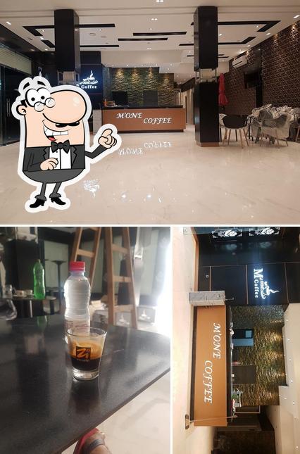 This is the image showing interior and beer at M’one Coffee