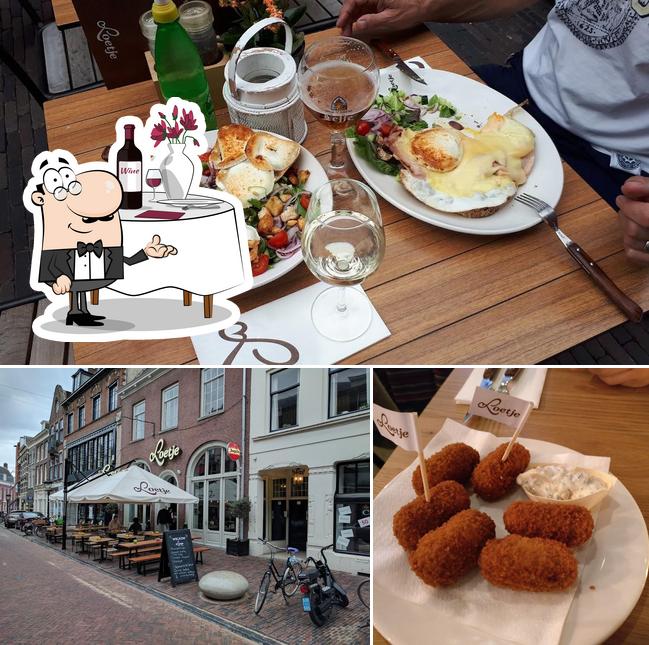 L’image de la table à manger et extérieur de Loetje Utrecht’s