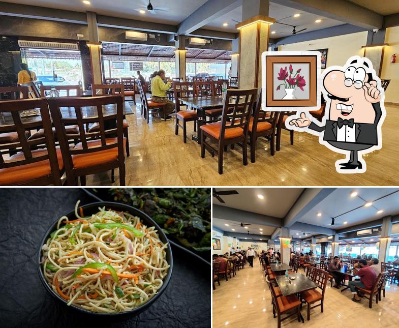 The picture of interior and food at Paakashala @ Channapatna