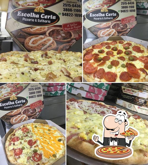 Consiga pizza no Pizzaria Escolha Certa