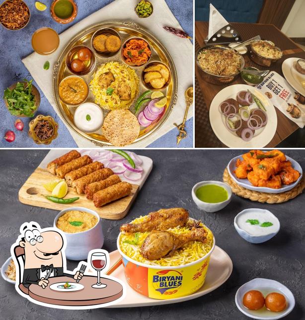 The picture of food and interior at Biryani Blues