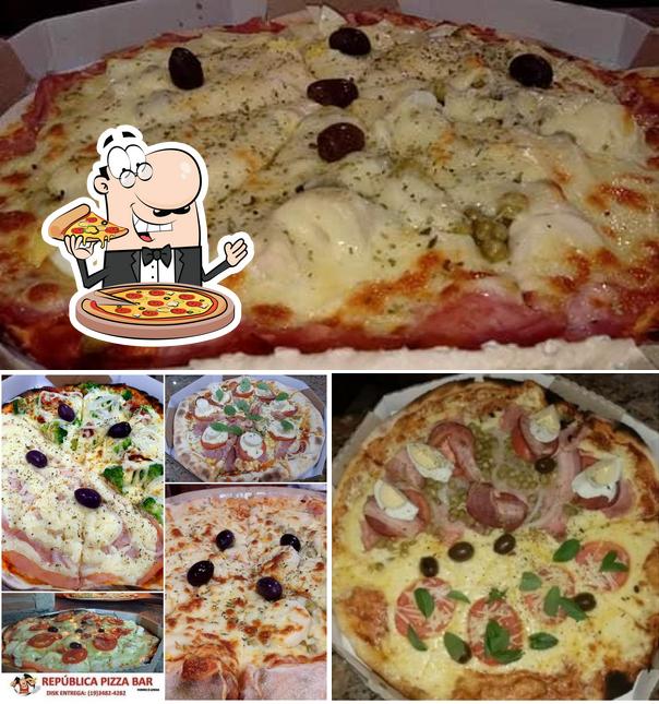 Попробуйте пиццу в "República da Pizza"