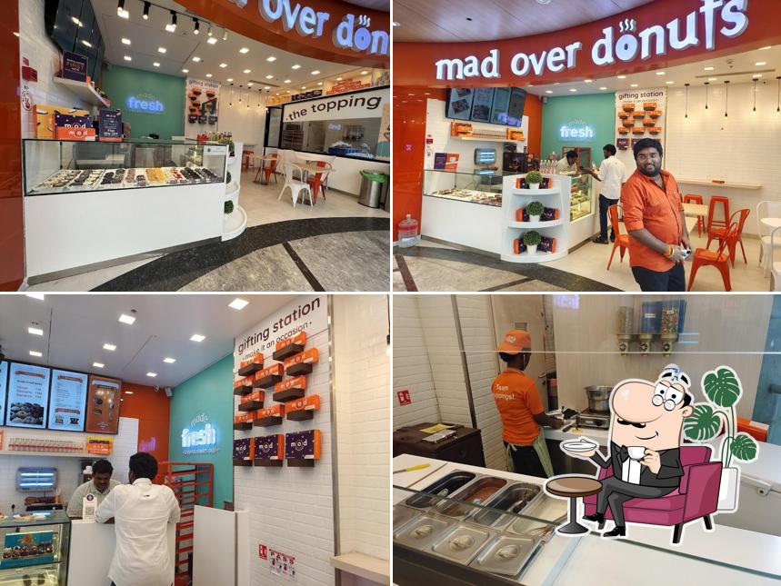The interior of Mad Over Donuts