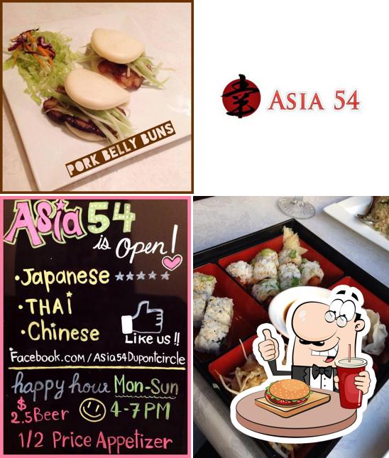 Order a burger at Asia 54