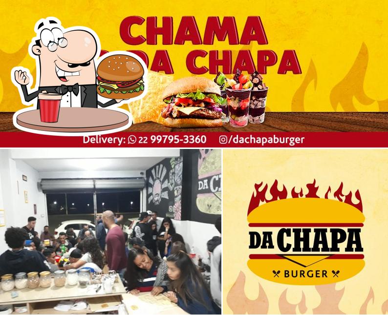 Consiga um hambúrguer no Da Chapa Burger