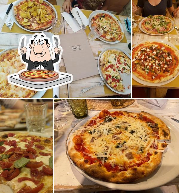Choisissez des pizzas à Pizzeria Del Portico