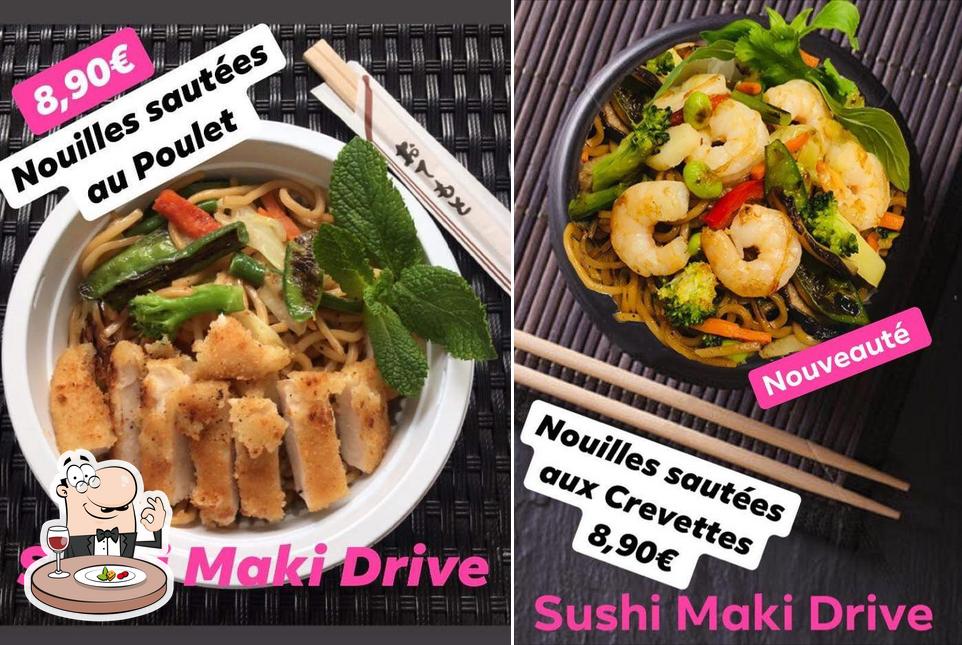 Meals at Sushi maki drive