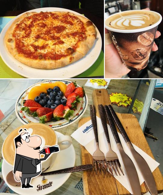 La boire et pizza du restaurant